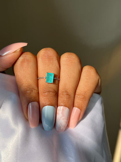 Tourmaline Self-Love Chain Ring