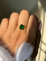 Royal Emerald Chain Ring