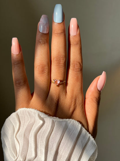 Friendship Heart Chain Ring