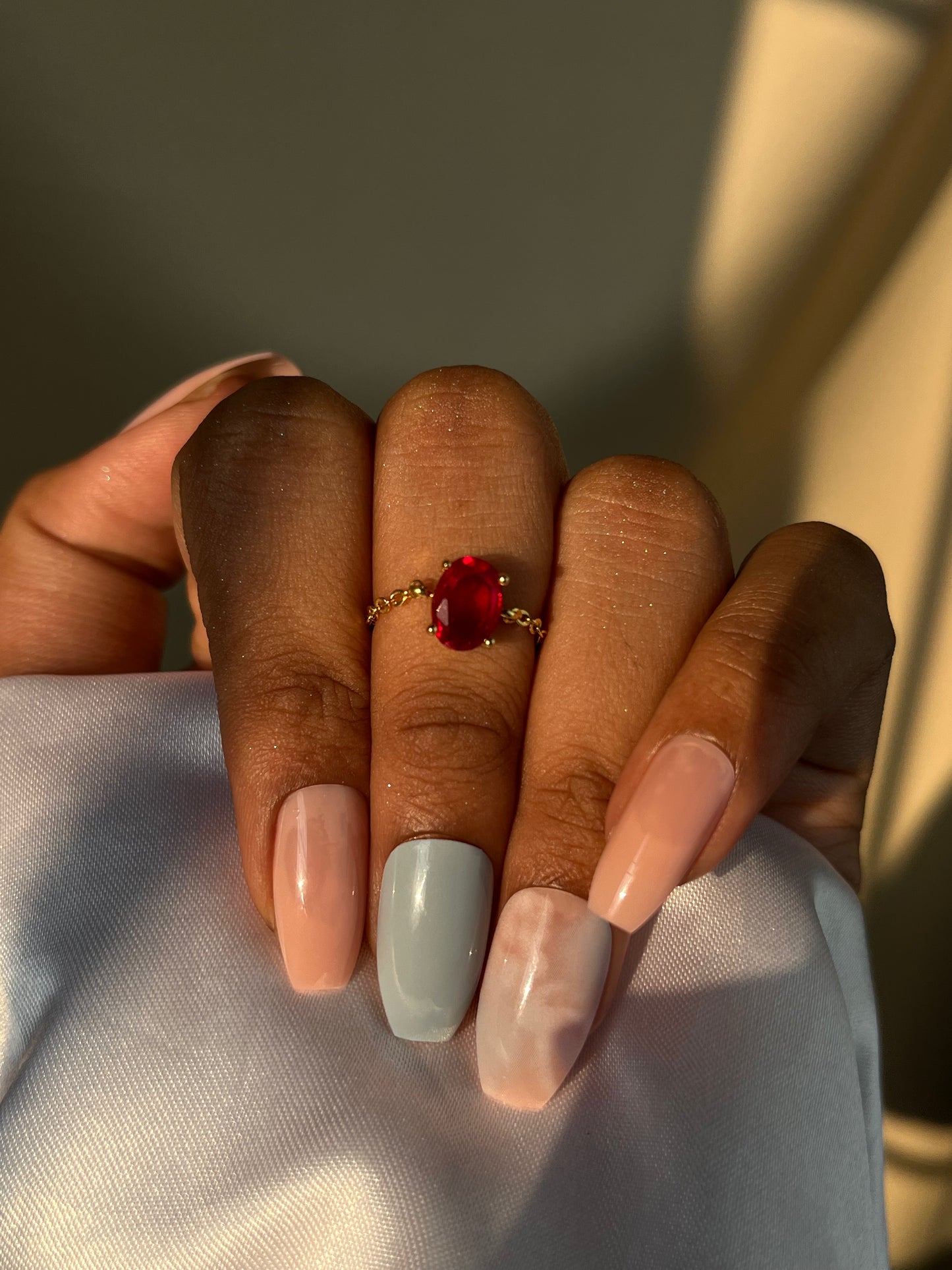 Ruby Self-Love Chain Ring