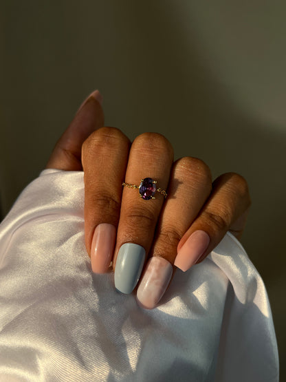 Tanzanite Self-Love Chain Ring