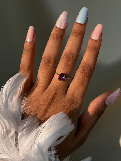 Tanzanite Self-Love Chain Ring